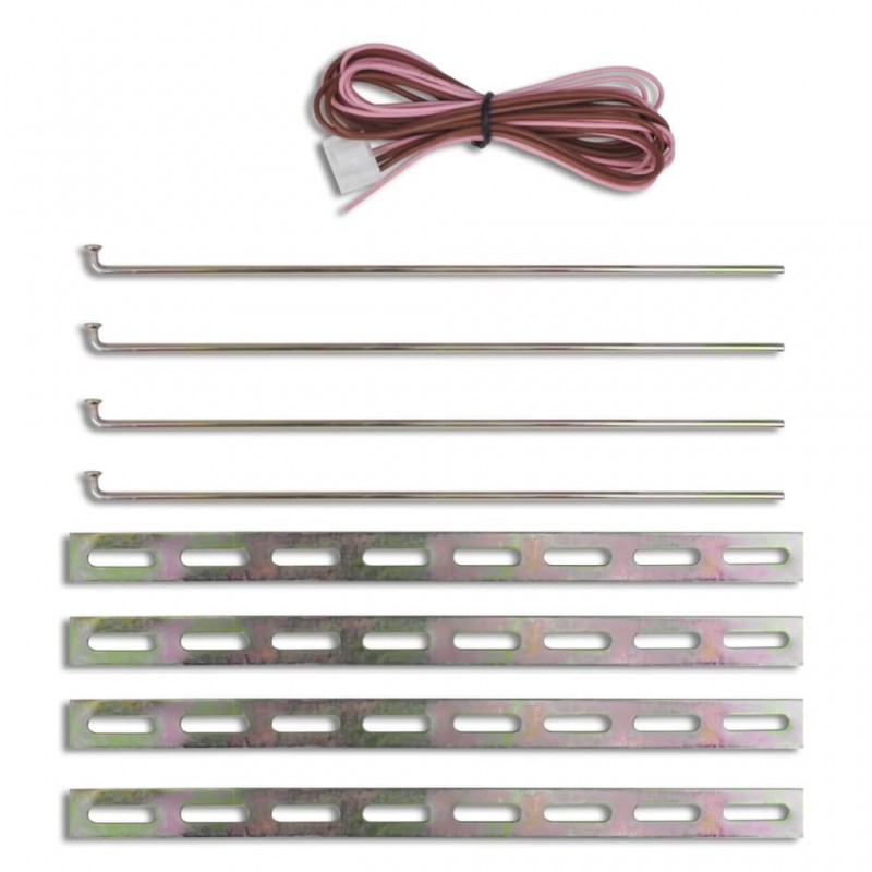 vidaXL Verrouillage central de portière auto 2 clés et 4 moteurs 12 V