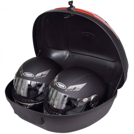 vidaXL Boîte de moto 72 L pour 2 casques