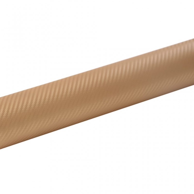 vidaXL Film mat 3D de voiture Doré 200x152 cm