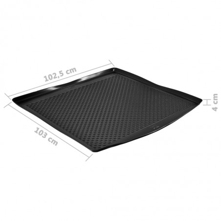 vidaXL Tapis de coffre de voiture Audi A4 Sedan (2007-2014) Caoutchouc