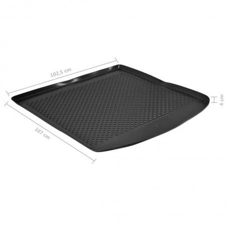 vidaXL Tapis de coffre de voiture Audi A4 Sedan (2015-) Caoutchouc