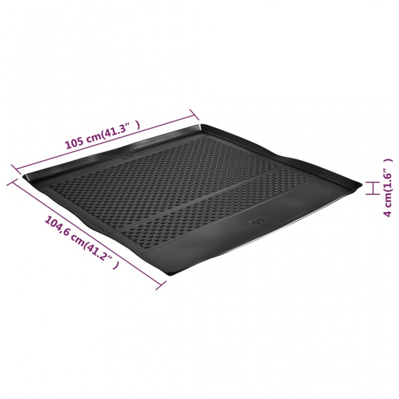 vidaXL Tapis de coffre de voiture Peugeot 308 (2014-) Caoutchouc