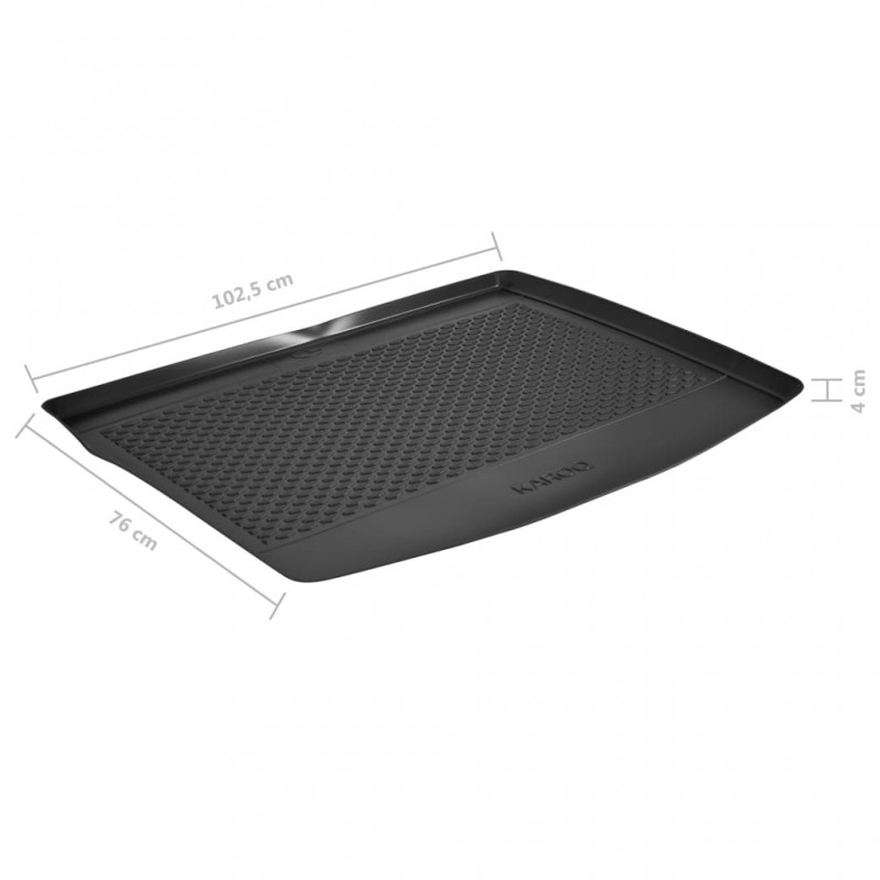 vidaXL Tapis de coffre de voiture Skoda Karoq (2018-) Caoutchouc