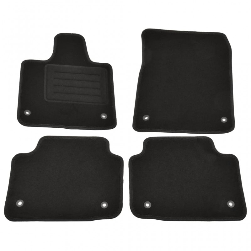 vidaXL Ensemble de tapis d'auto 4 pcs pour Jaguar I-Pace