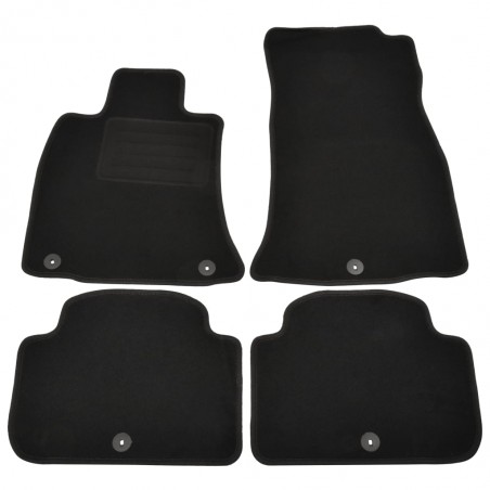 vidaXL Ensemble de tapis d'auto 4 pcs pour Kia Stinger (CK)