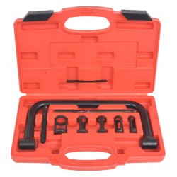 vidaXL Kit de 10 outils de compresseur de ressort à valve