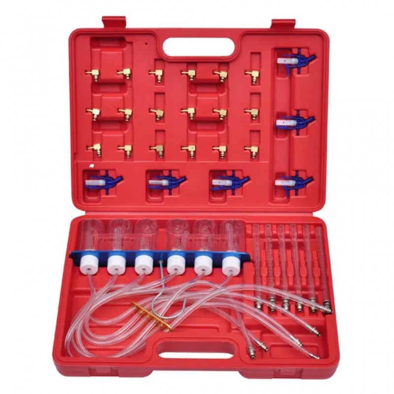 vidaXL Débimètre pour injecteur commun diesel avec jeu d'adaptateurs