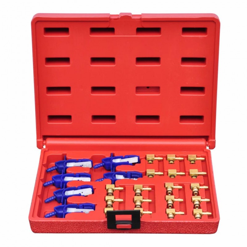 vidaXL Kit d'adaptateur pour testeur de rail commun