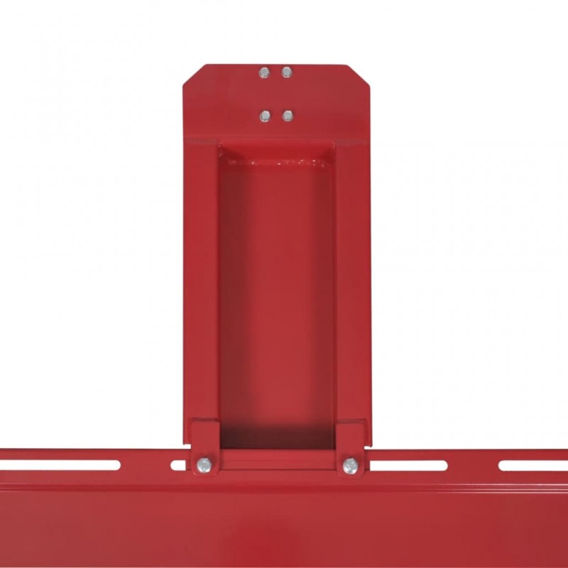 vidaXL Chariot de moto Rouge