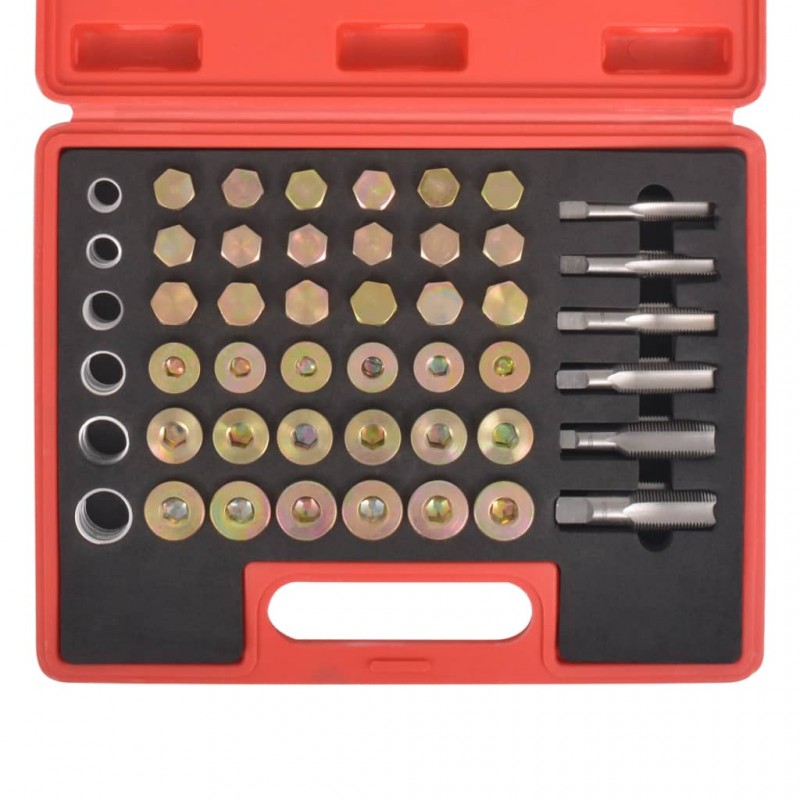 vidaXL Kit de réparation de filetage de bouchon de vidange d'huile