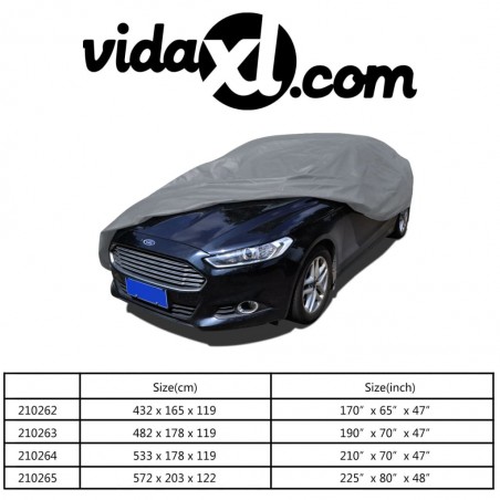 vidaXL Housse de voiture Tissu non-tissée Taille M