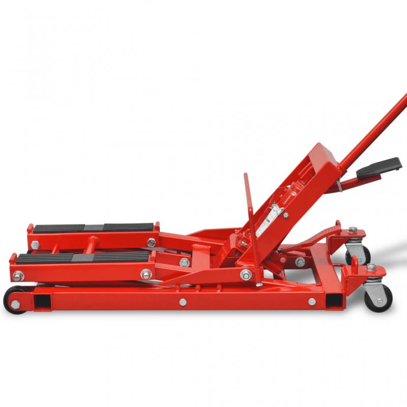 vidaXL Cric hydraulique de moto / VTT 680 kg Rouge