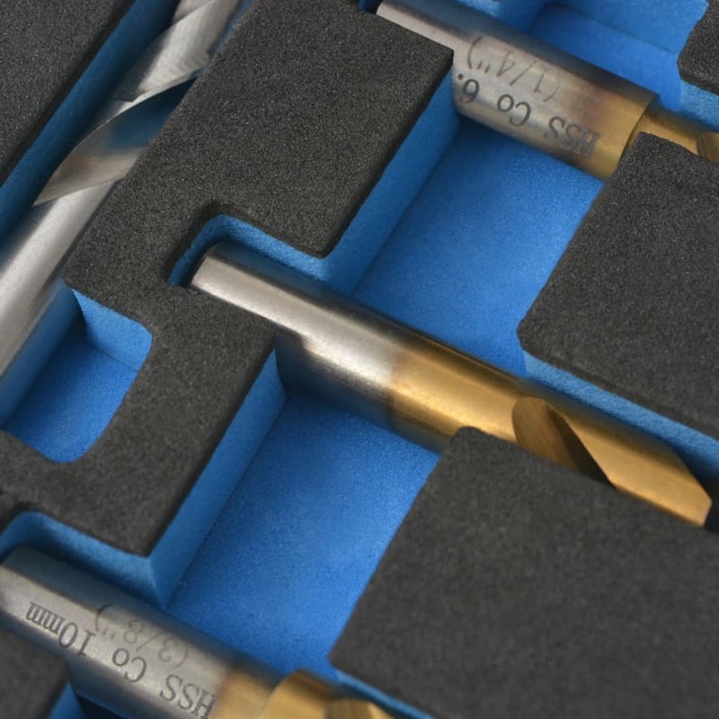 vidaXL Ensemble de mèches Acier rapide Soudage par points 4 pcs