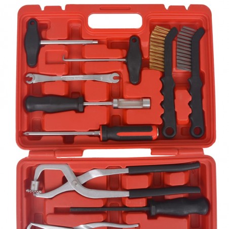 vidaXL Ensemble d'outils d'assemblage et d'entretien des freins 15 pcs