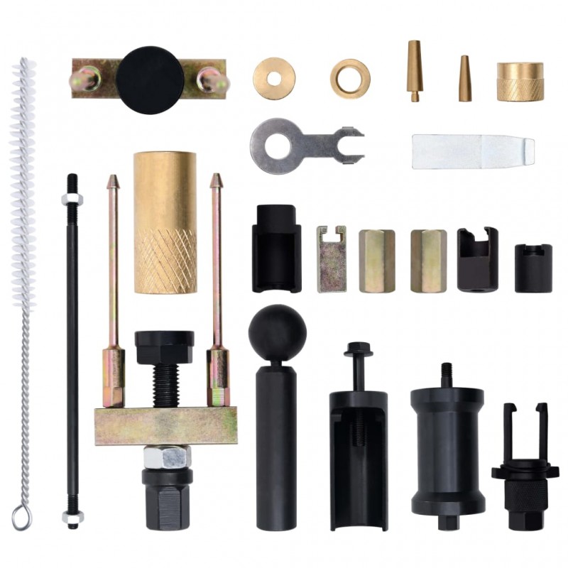 vidaXL Ensemble d'extraction d'injecteurs à essence diesel 23 pcs