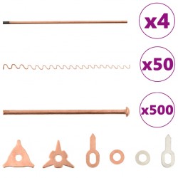 vidaXL Kit de soudage pour réparation de bosses auto 804 pcs