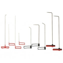 vidaXL Kit de tige de débosselage de voiture 9 pcs Acier inoxydable