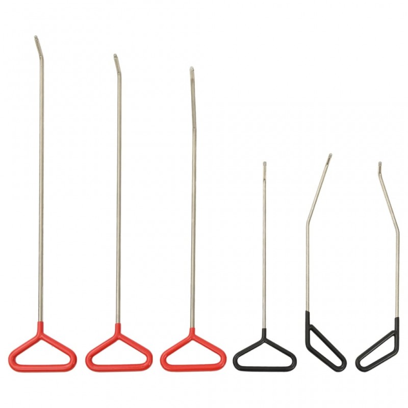 vidaXL Jeu de tiges de réparation avec pointes 6 pcs Acier inoxydable