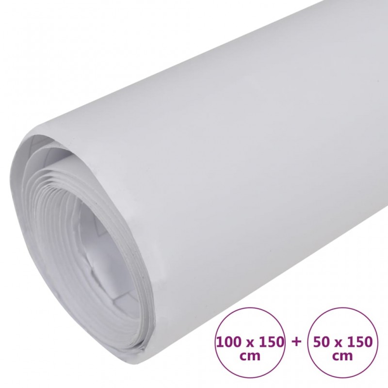 vidaXL Films de voiture 2 pcs Blanc mat 100x150 cm+50x150 cm