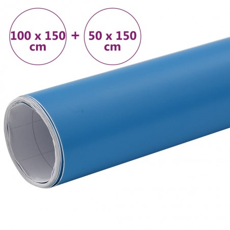 vidaXL Films de voiture 2 pcs Bleu mat 100x150 cm+50x150 cm