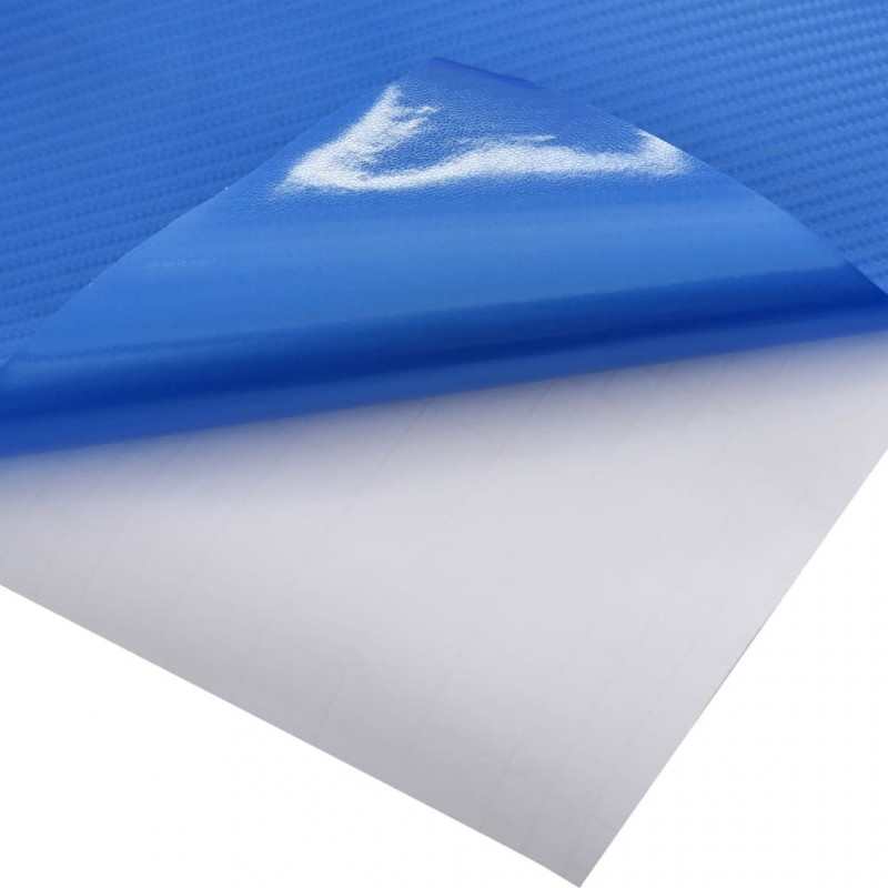 vidaXL Films 4D de voiture 2 pcs Bleu 100x150 cm+50x150 cm