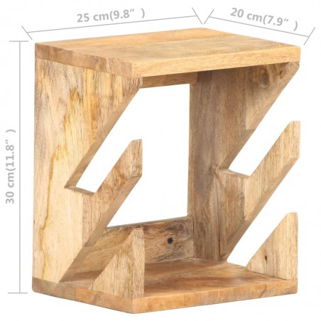 vidaXL Support mural de planche à roulettes 25x20x30 cm Bois manguier