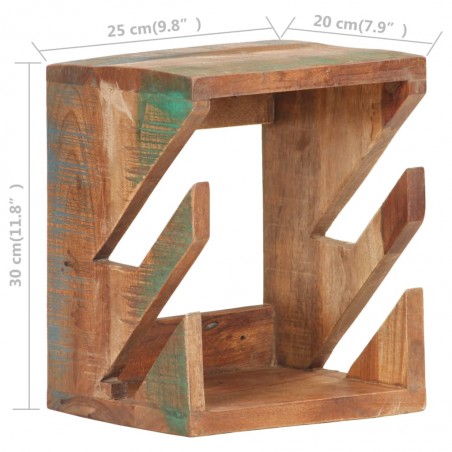 vidaXL Support mural planche à roulettes 25x20x30 cm Bois récupération