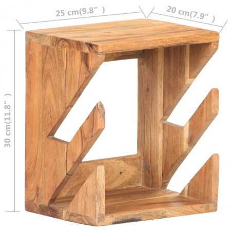 vidaXL Support mural de planche à roulettes 25x20x30 cm Bois d'acacia