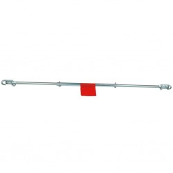 Brüder Mannesmann Barre de remorquage de véhicule Argenté 1800kg 00110