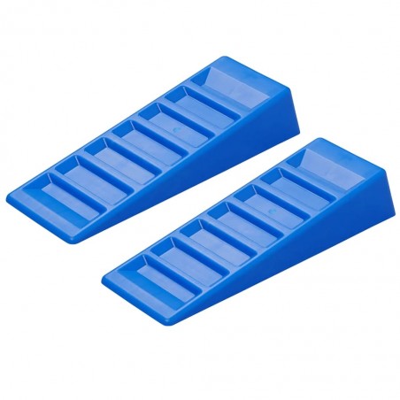 ProPlus 2 pcs Niveleurs de caravane 75 mm Plastique Bleu