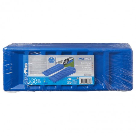 ProPlus 2 pcs Niveleurs de caravane 75 mm Plastique Bleu