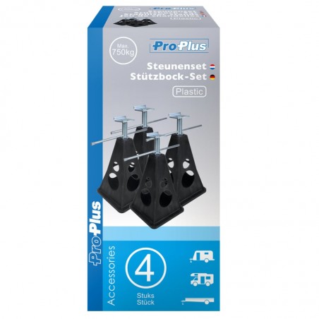 ProPlus 4 pcs Supports stabilisateurs 750 kg