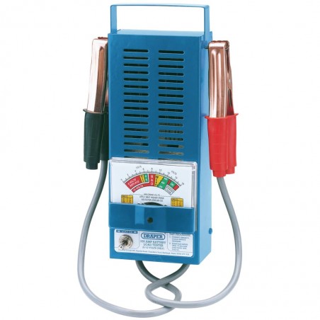 Draper Tools Testeur de charge de batteries 100 Amp Bleu