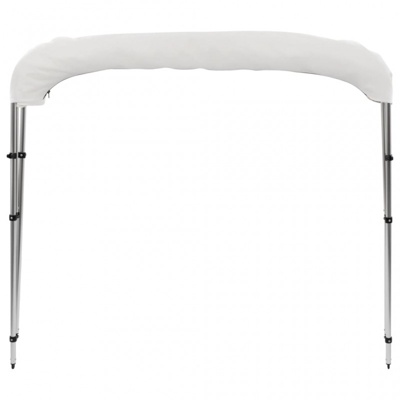 vidaXL Auvent bimini à 3 arceaux Blanc 183x140x137 cm