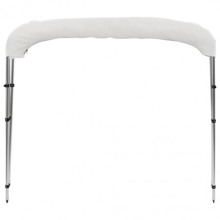 vidaXL Auvent bimini à 3 arceaux Blanc 183x140x137 cm