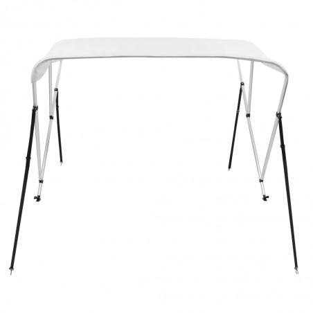 vidaXL Auvent bimini à 3 arceaux Blanc 183x160x137 cm