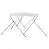 vidaXL Auvent bimini à 3 arceaux Blanc 183x160x137 cm