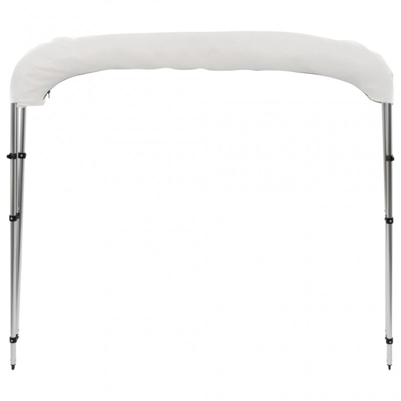 vidaXL Auvent bimini à 3 arceaux Blanc 183x160x137 cm