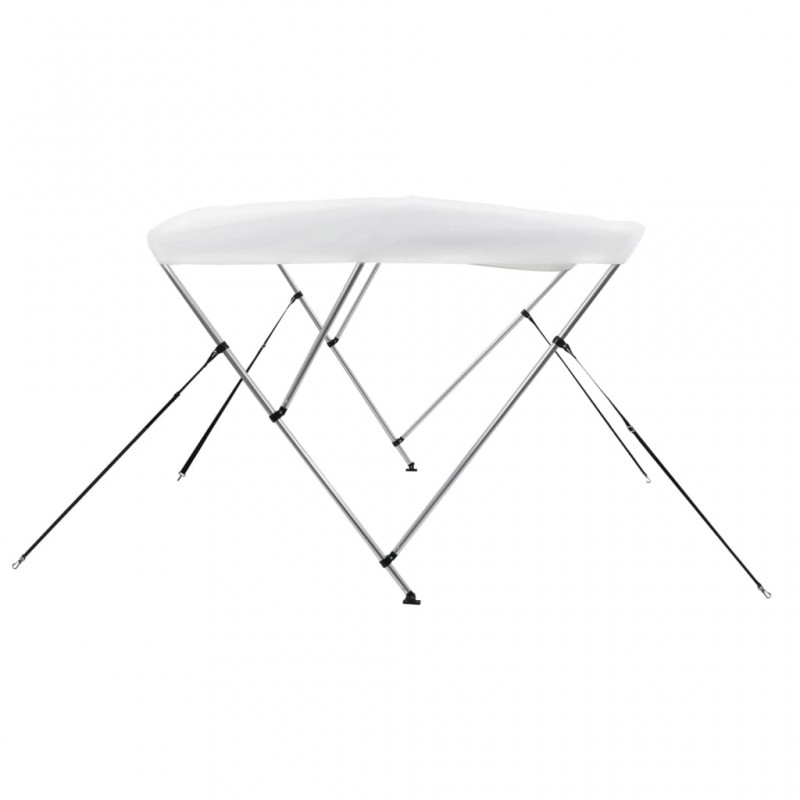 vidaXL Auvent Bimini à 3 arceaux Blanc 183x180x137 cm