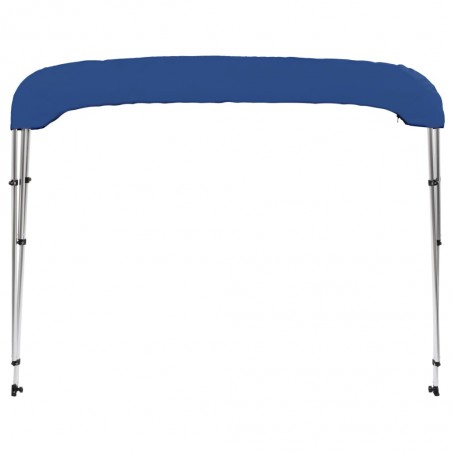 vidaXL Auvent bimini à 3 arceaux Bleu 183x140x137 cm