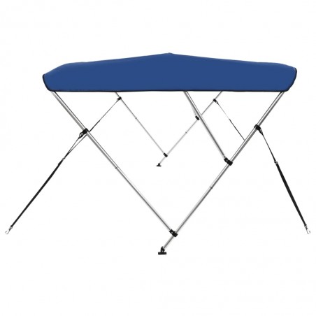 vidaXL Auvent bimini à 3 arceaux Bleu 183x160x137 cm