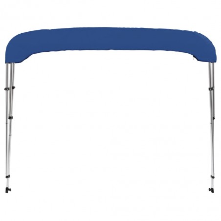 vidaXL Auvent bimini à 3 arceaux Bleu 183x160x137 cm