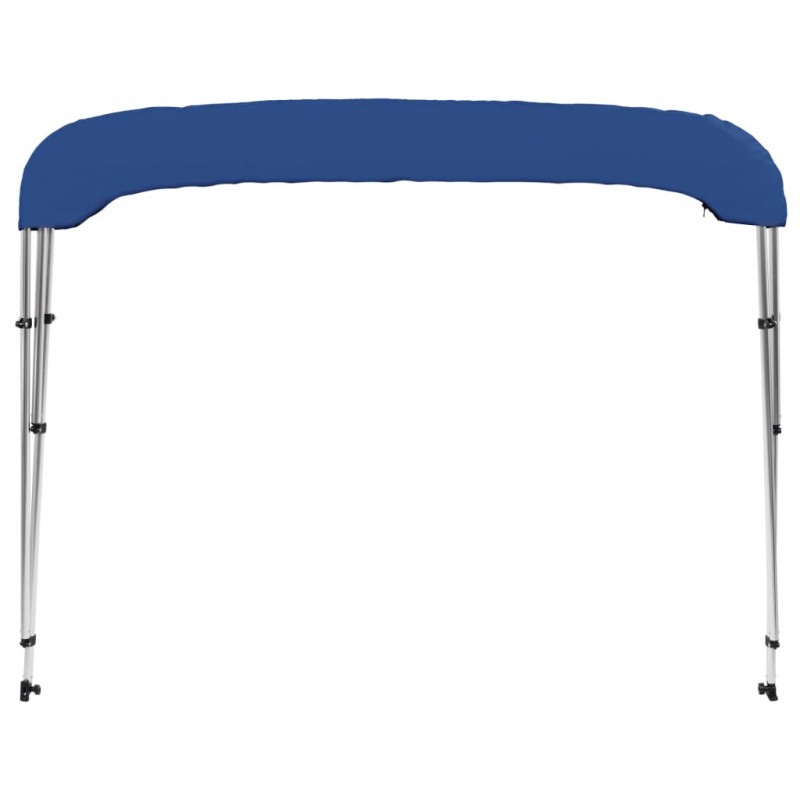 vidaXL Auvent bimini à 3 arceaux Bleu 183x196x137 cm