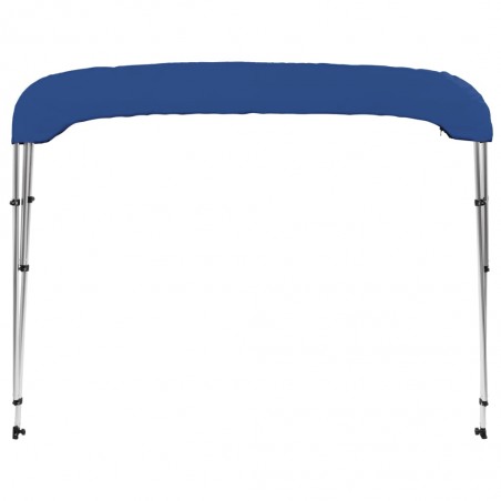 vidaXL Auvent bimini à 3 arceaux Bleu 183x196x137 cm