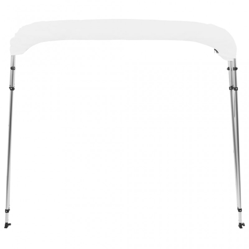 vidaXL Auvent Bimini à 4 arceaux Blanc 243x196x137 cm