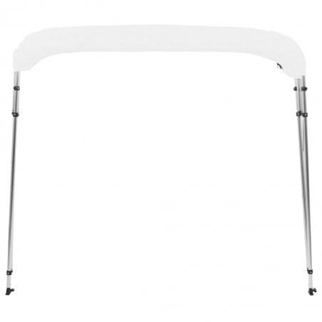 vidaXL Auvent Bimini à 4 arceaux Blanc 243x196x137 cm