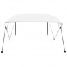 vidaXL Auvent Bimini à 4 arceaux Blanc 243x210x137 cm