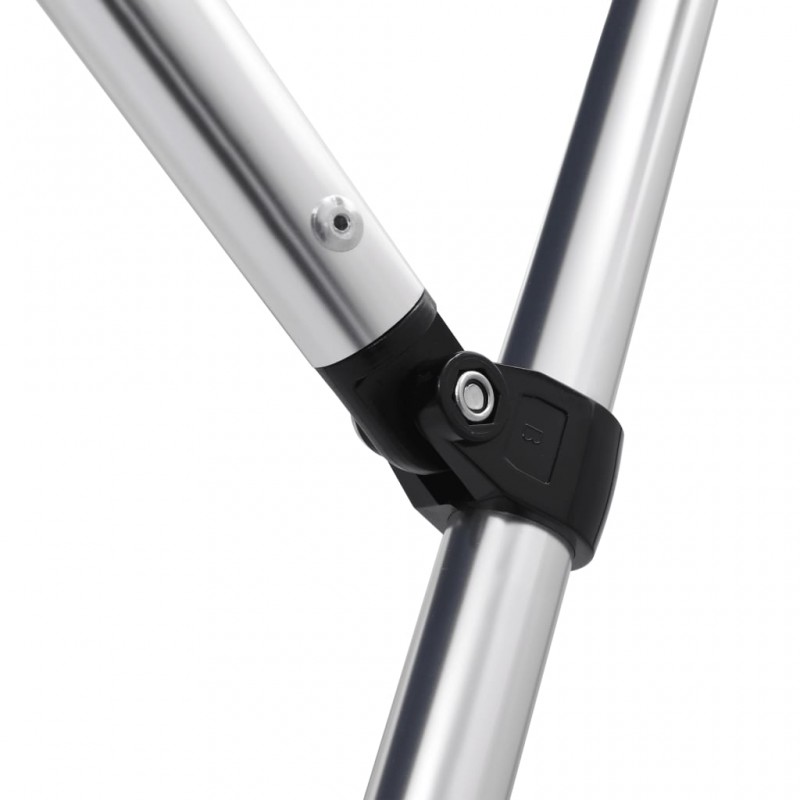 vidaXL Auvent Bimini à 4 arceaux Blanc 243x210x137 cm