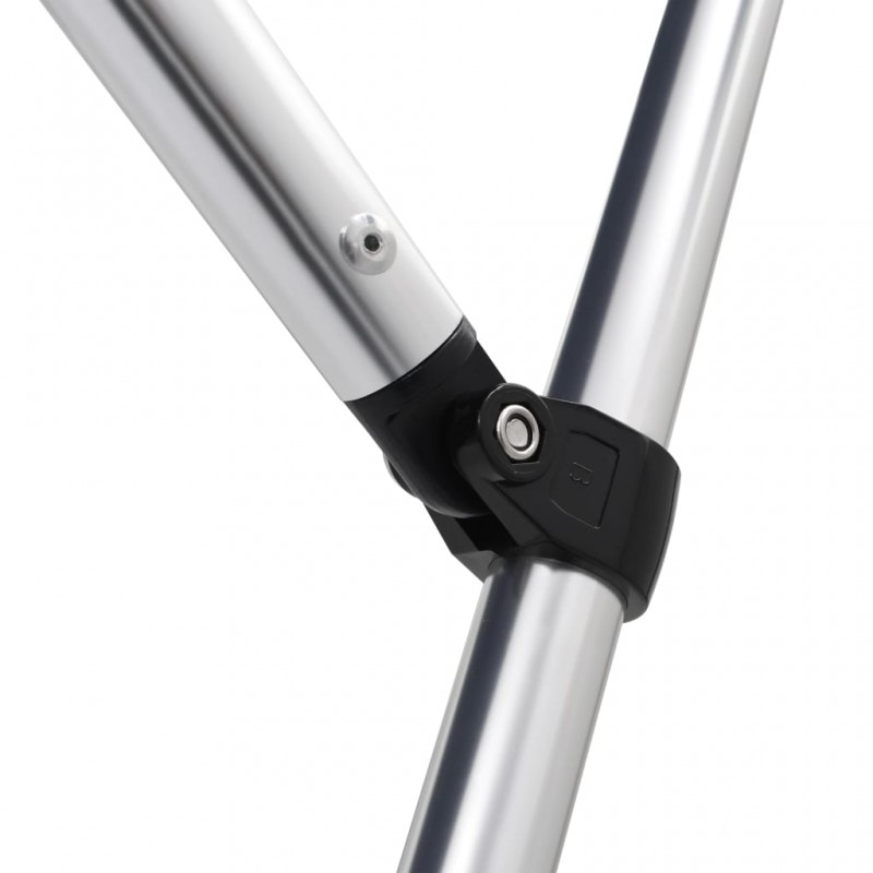 vidaXL Auvent Bimini à 4 arceaux Bleu 243x196x137 cm