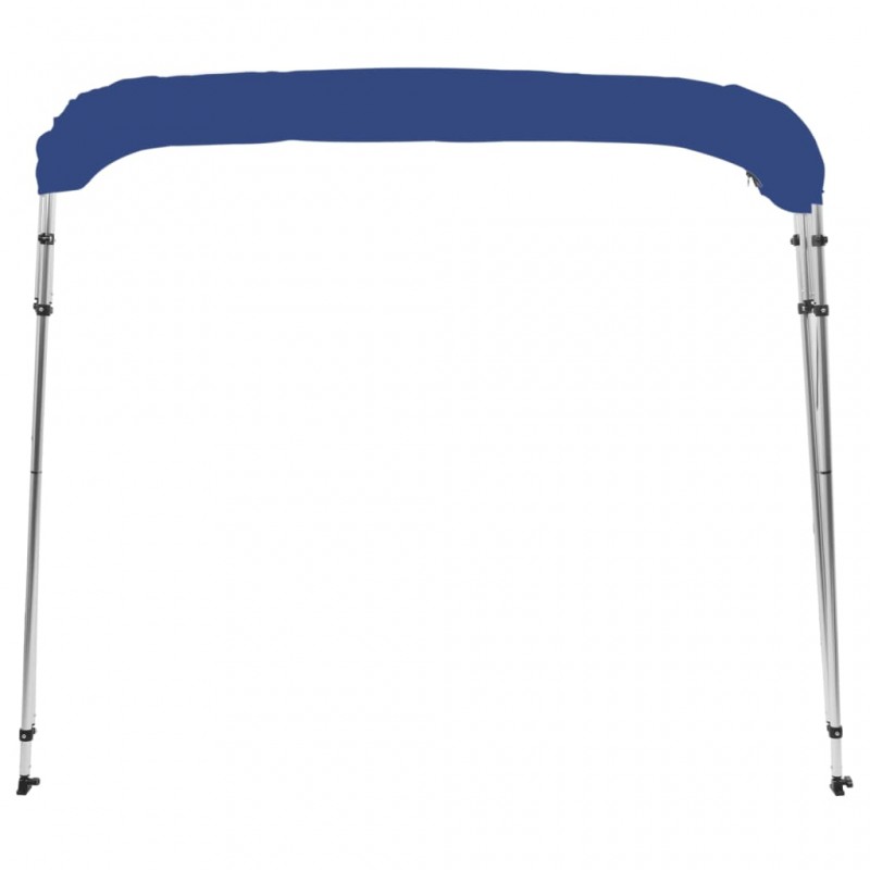 vidaXL Auvent Bimini à 4 arceaux Bleu 243x210x137 cm